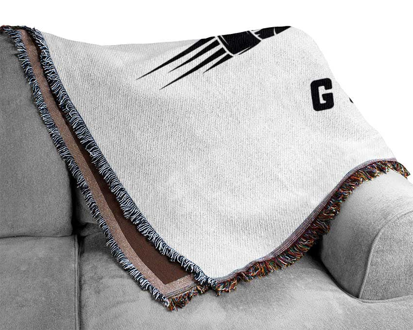 Go Hard Go Home 1 Woven Blanket