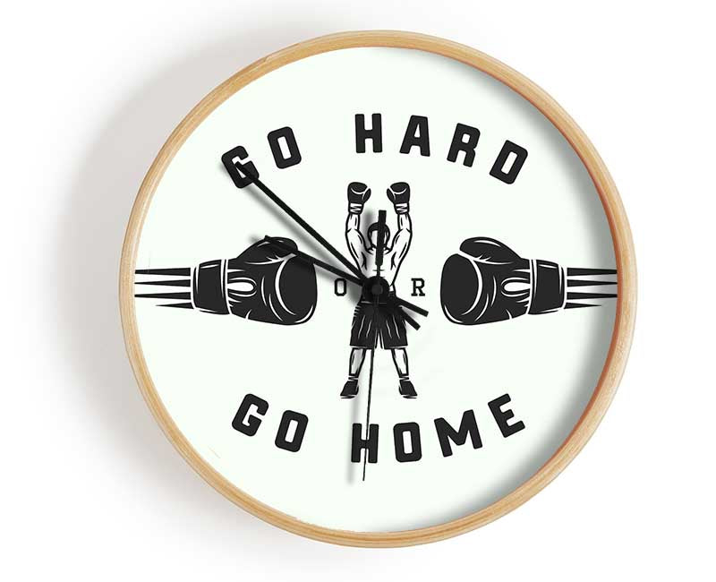 Go Hard Go Home 1 Clock - Wallart-Direct UK