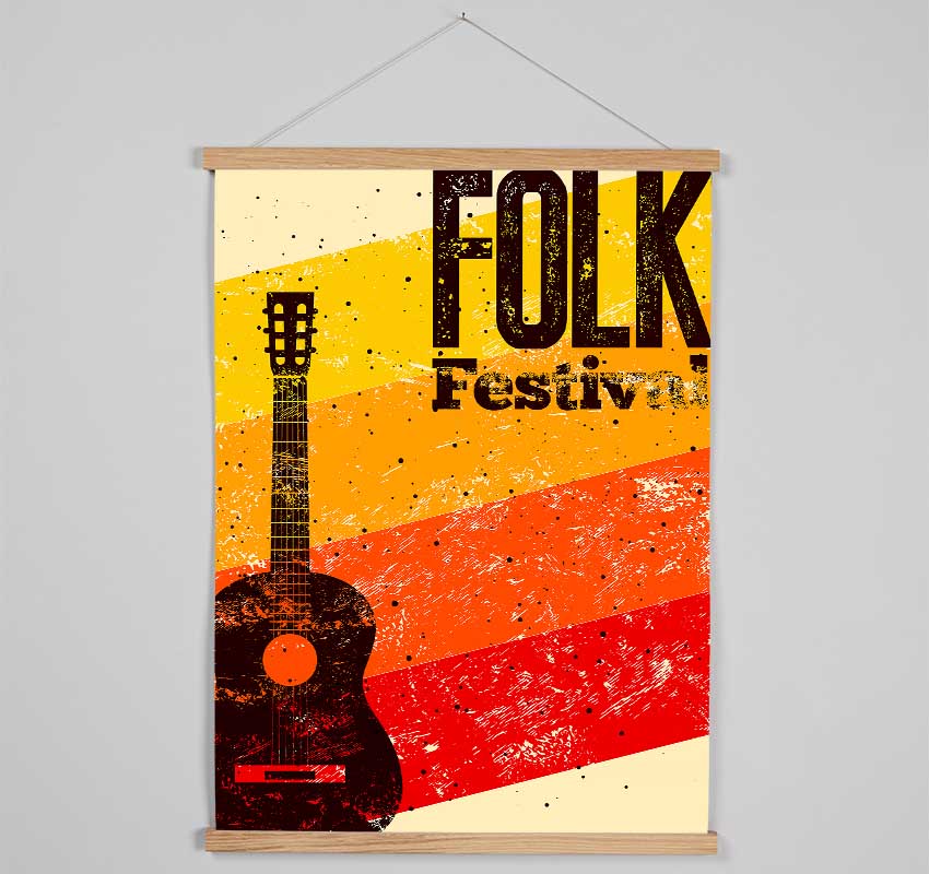 Folk Festival Hanging Poster - Wallart-Direct UK