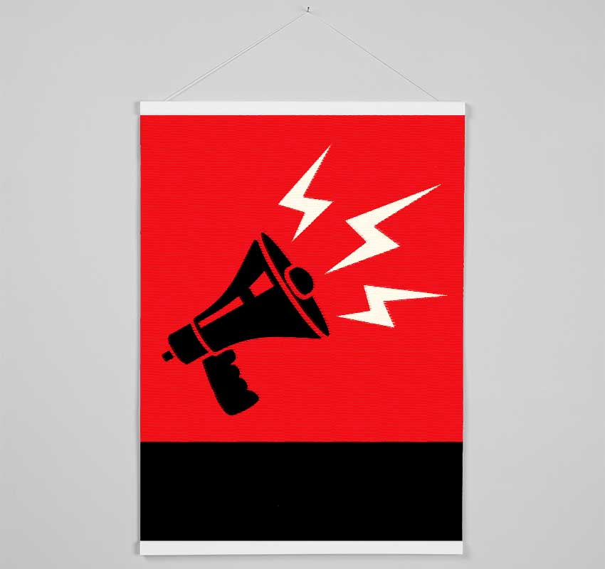 Megaphone Hanging Poster - Wallart-Direct UK