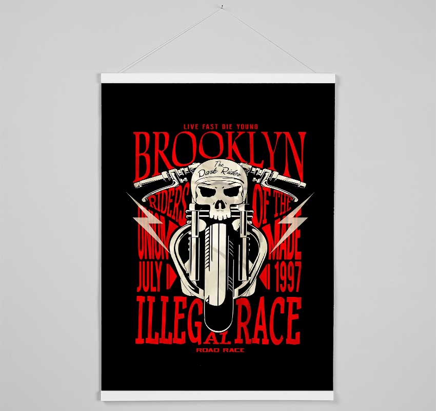 Brooklyn The Dark Rider Hanging Poster - Wallart-Direct UK