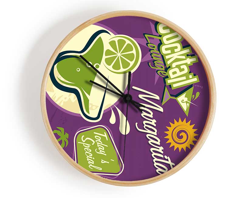 Margarita Cocktail Clock - Wallart-Direct UK