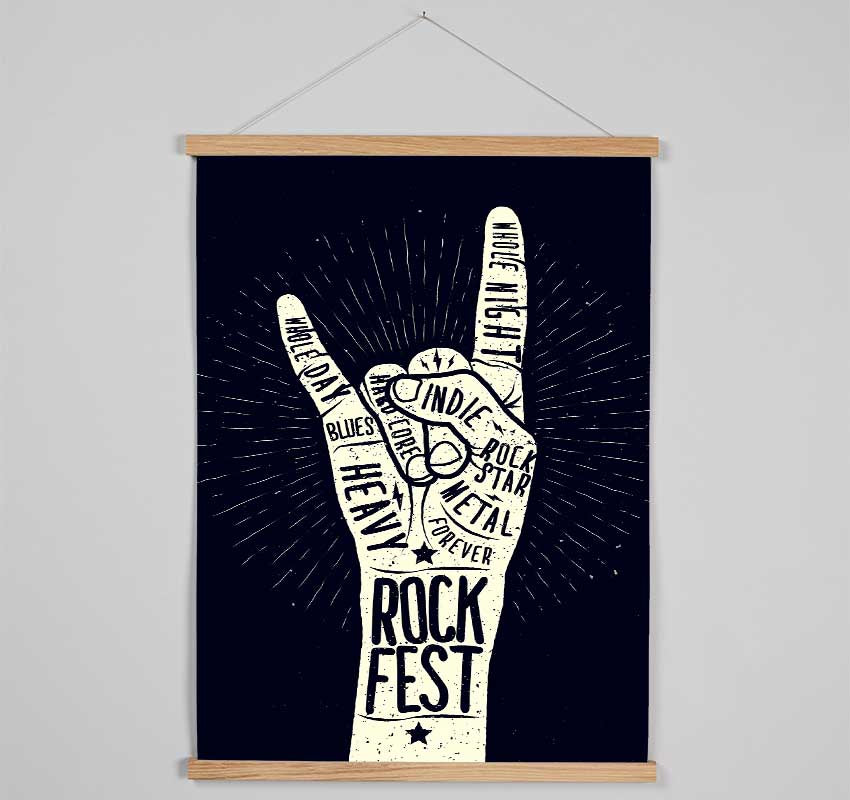 Rock Fest Hanging Poster - Wallart-Direct UK