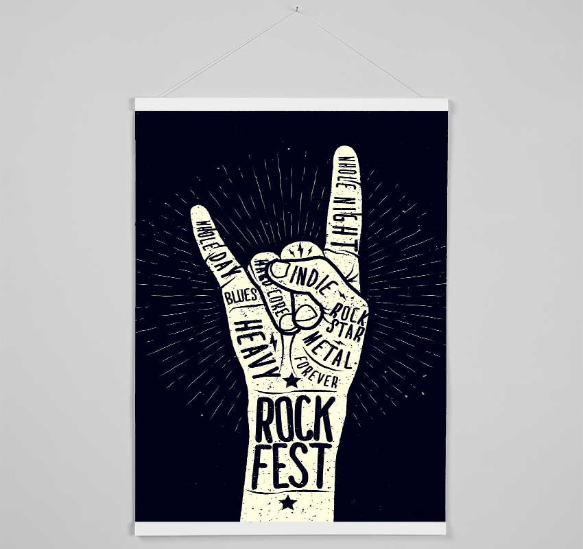 Rock Fest Hanging Poster - Wallart-Direct UK