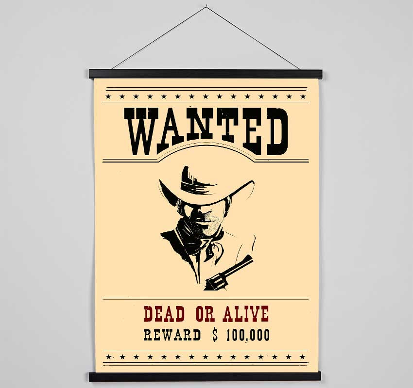 Wanted Dead Or Alive Hanging Poster - Wallart-Direct UK