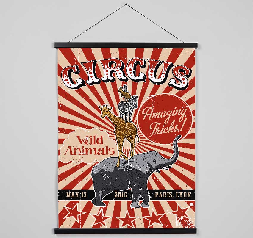 Circus Amazing Tricks Hanging Poster - Wallart-Direct UK