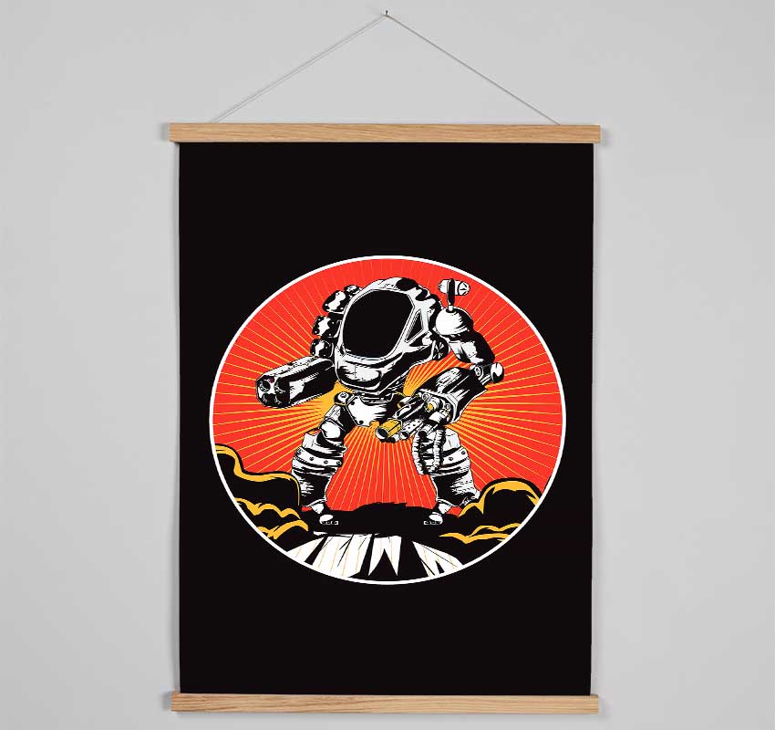 Robot Sun Hanging Poster - Wallart-Direct UK