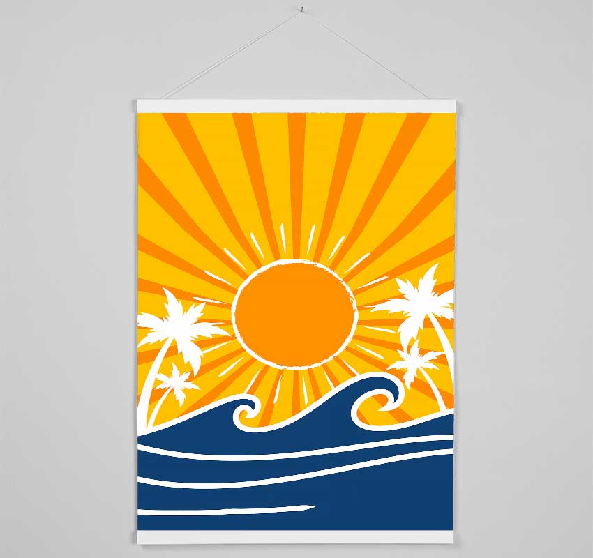 California Hanging Poster - Wallart-Direct UK