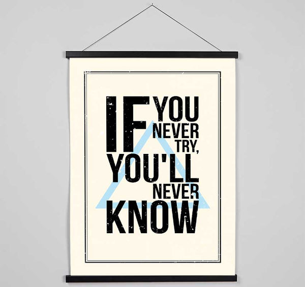 If You Never Try Hanging Poster - Wallart-Direct UK