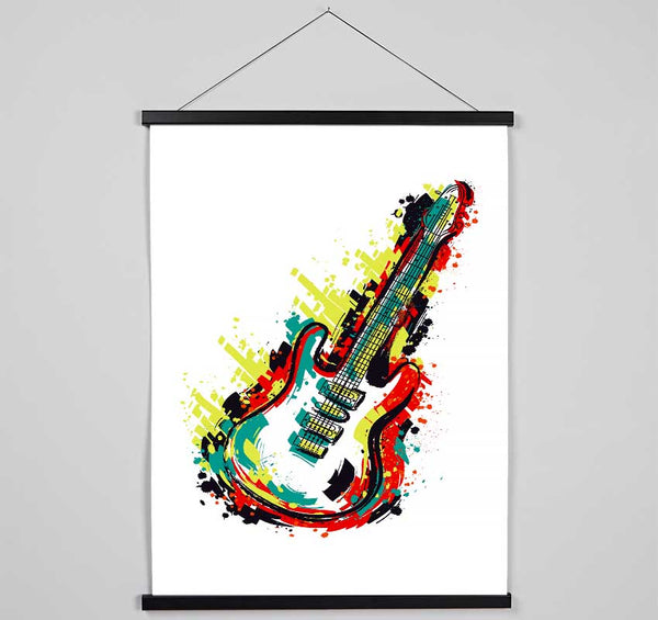 Guitar Vibrations Hanging Poster - Wallart-Direct UK