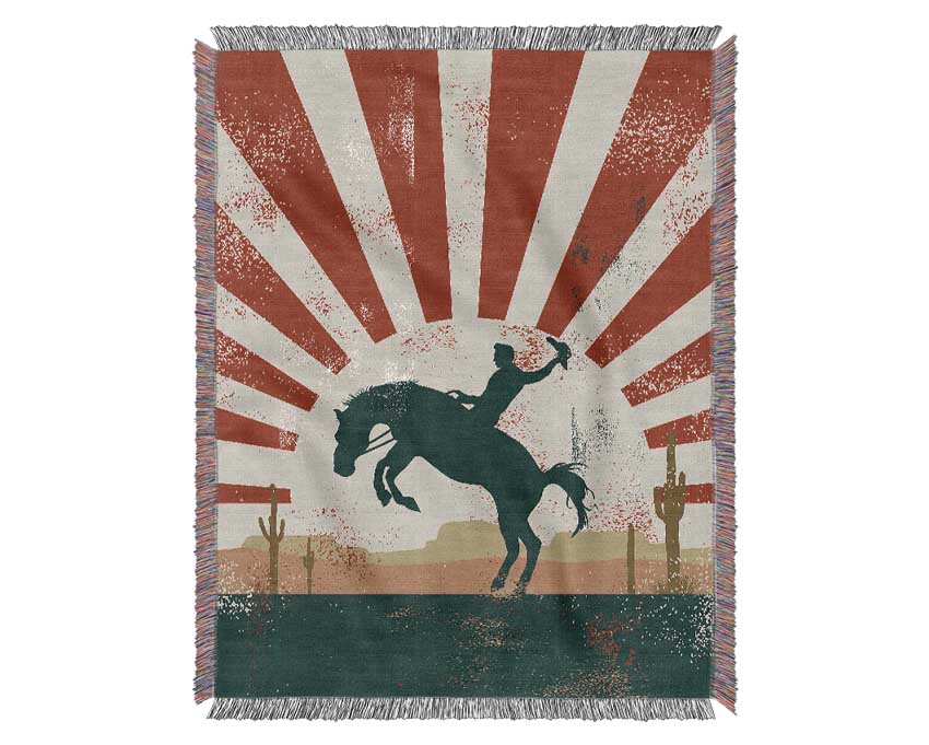 Cowboy Sun Blaze Woven Blanket