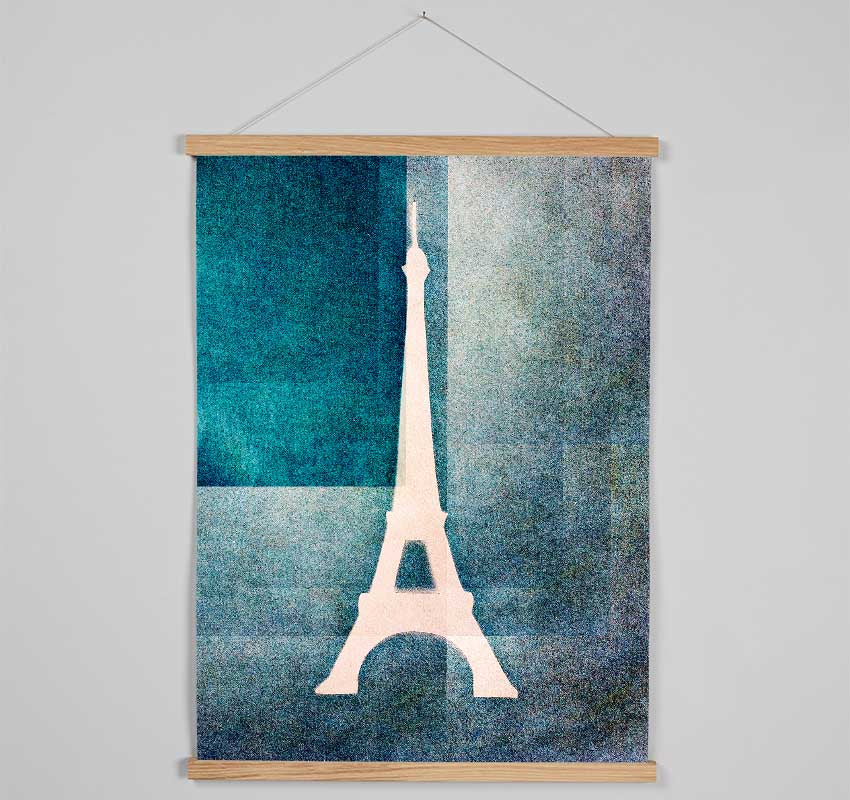 Eiffel Tower Blues Hanging Poster - Wallart-Direct UK