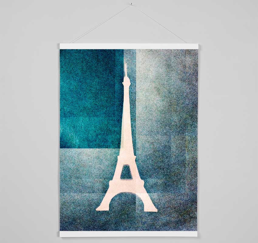 Eiffel Tower Blues Hanging Poster - Wallart-Direct UK