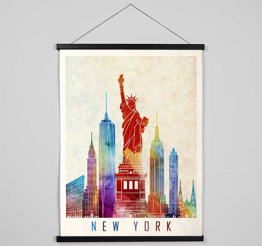 Rainbow New York Hanging Poster - Wallart-Direct UK