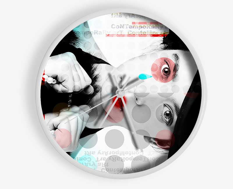 Woman Pop Art Clock - Wallart-Direct UK