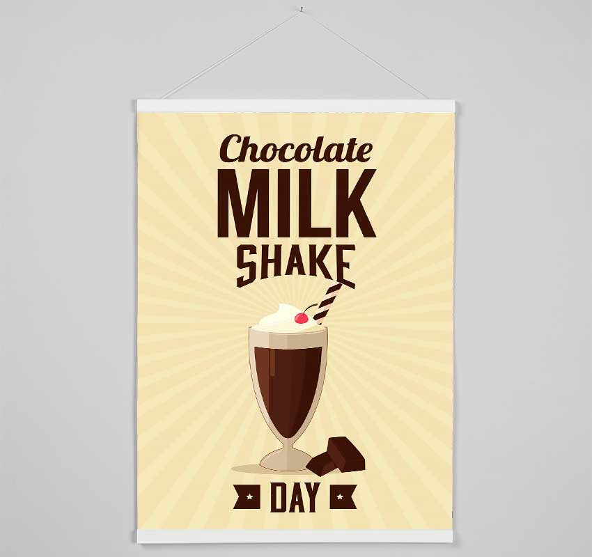 Chocolate Milk Shake Day Hanging Poster - Wallart-Direct UK