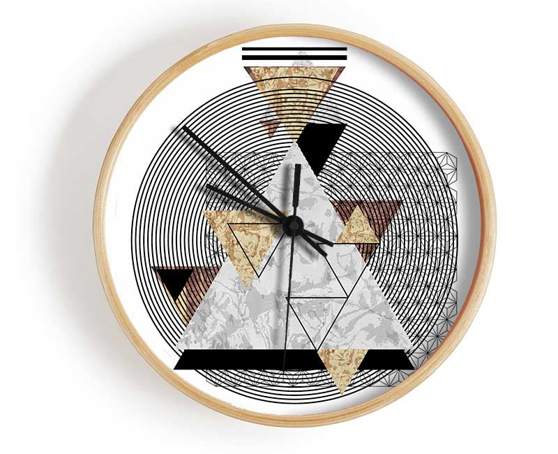 Pyramid Stack Clock - Wallart-Direct UK