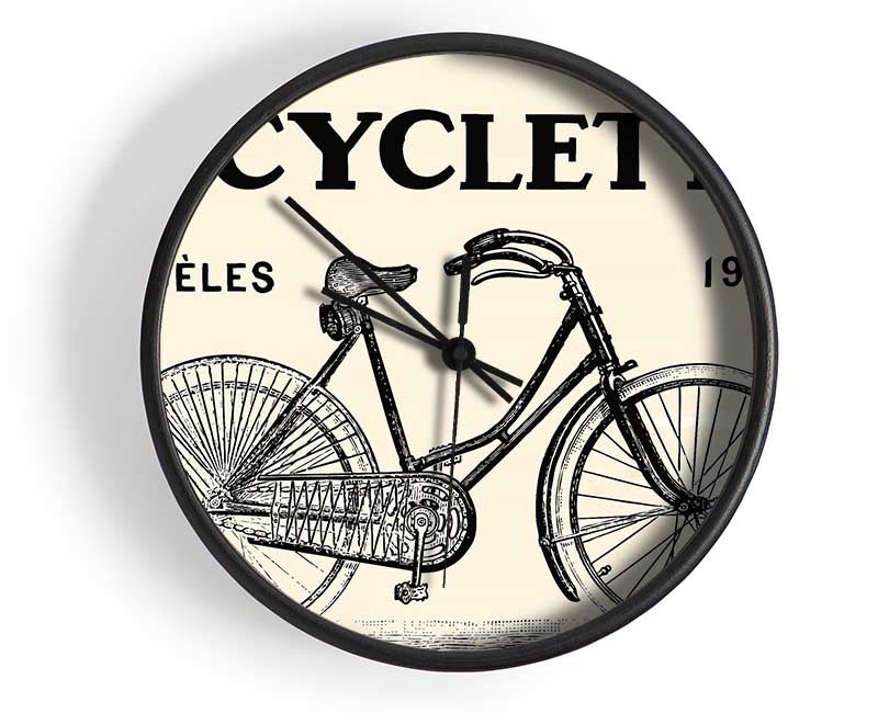 French Bicycle Clock - Wallart-Direct UK