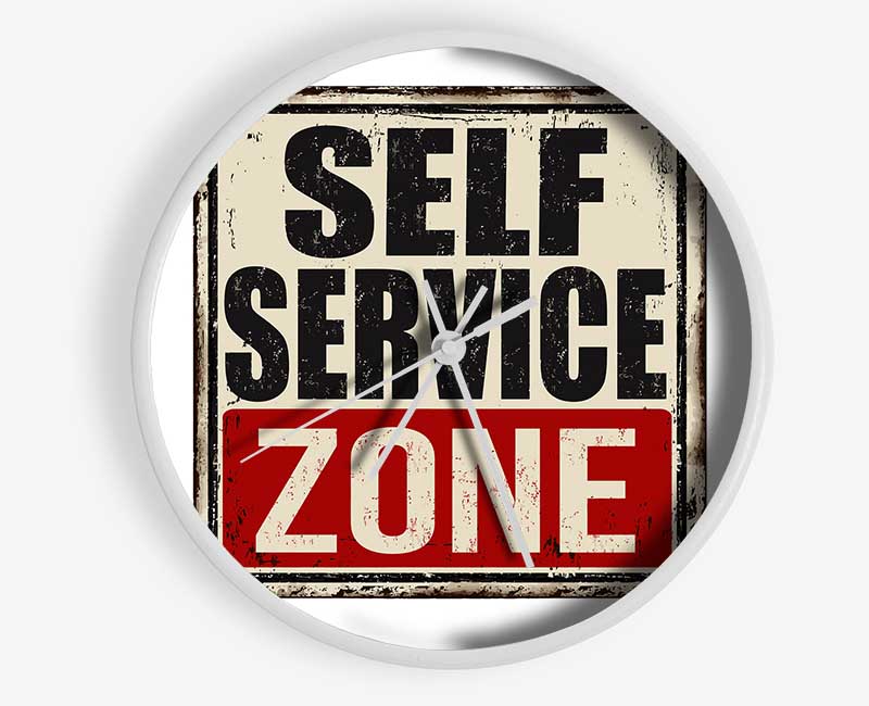 Self Service Zone Clock - Wallart-Direct UK