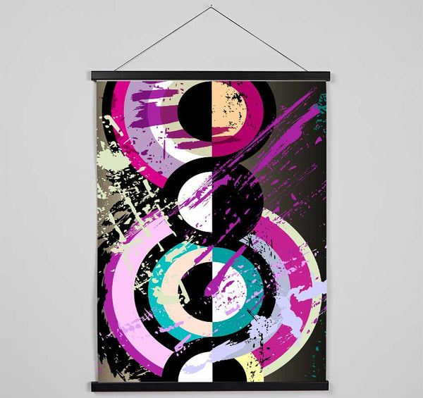 Circles Within Circles Hanging Poster - Wallart-Direct UK