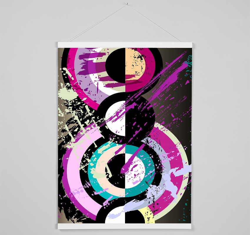 Circles Within Circles Hanging Poster - Wallart-Direct UK