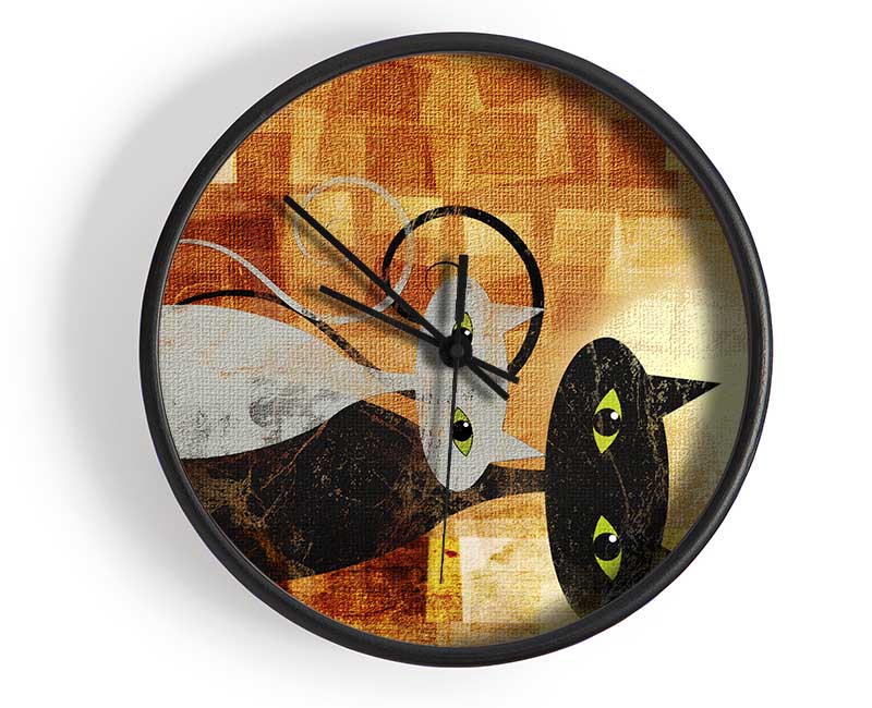 Cats Clock - Wallart-Direct UK