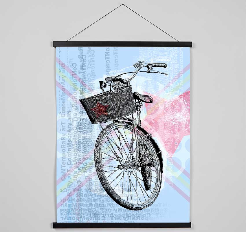 Red Star Bike Hanging Poster - Wallart-Direct UK