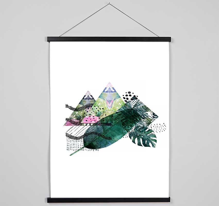 Feather Mountains Hanging Poster - Wallart-Direct UK