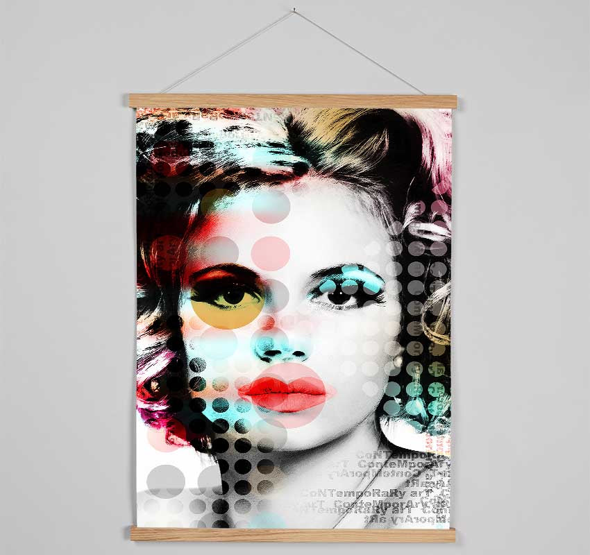 Pop Art Woman Hanging Poster - Wallart-Direct UK