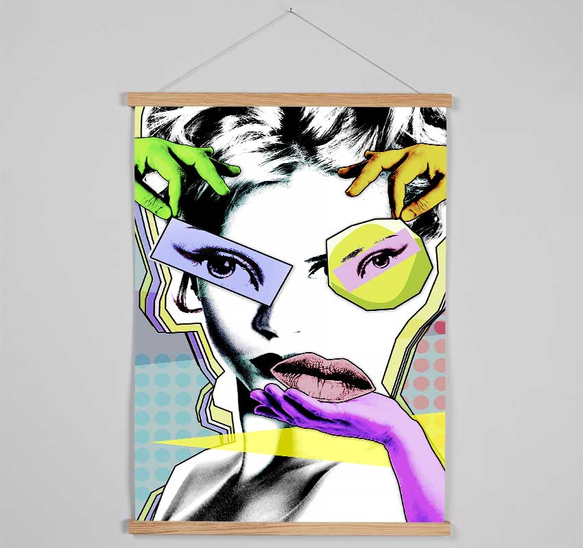 Montage Woman Hanging Poster - Wallart-Direct UK