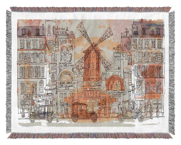 Moulin Rouge Paris Woven Blanket