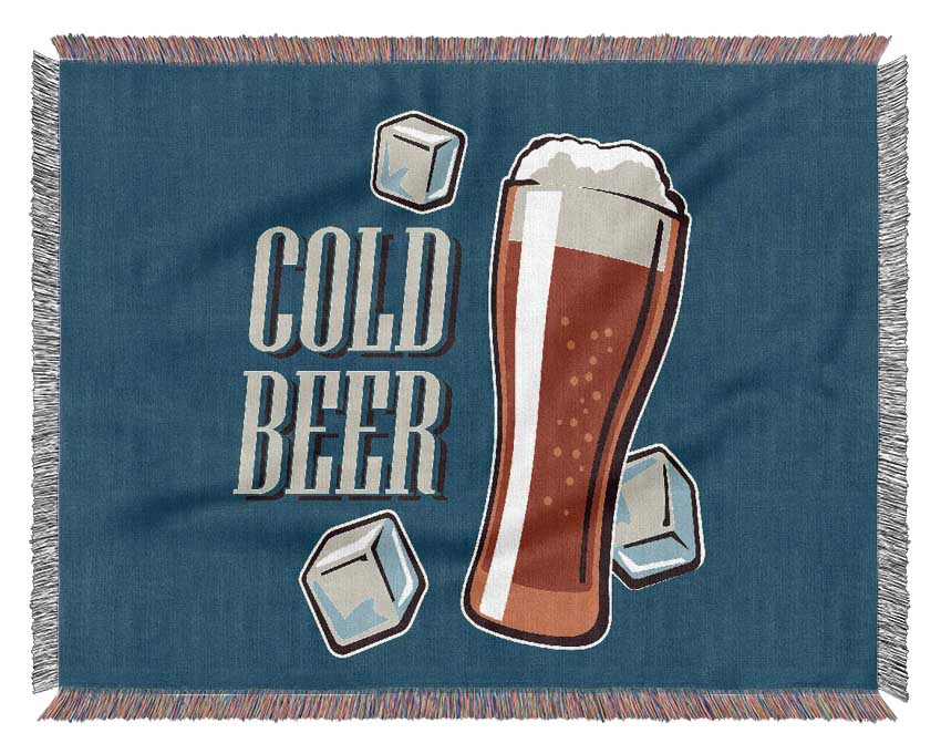 Cold Beer Woven Blanket