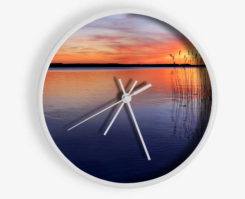 Serene Sunset Clock - Wallart-Direct UK