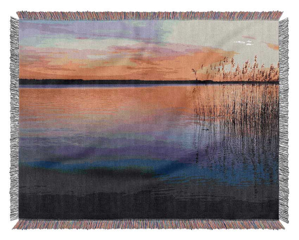 Serene Sunset Woven Blanket