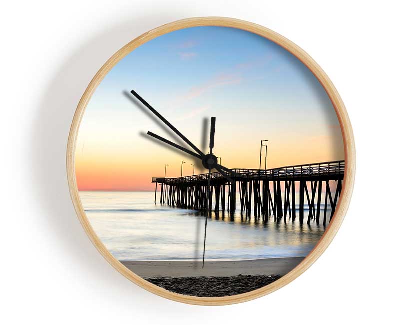 Tranquil Boardwalk Clock - Wallart-Direct UK