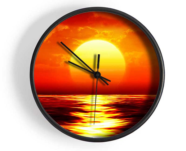 Fire Glow Clock - Wallart-Direct UK