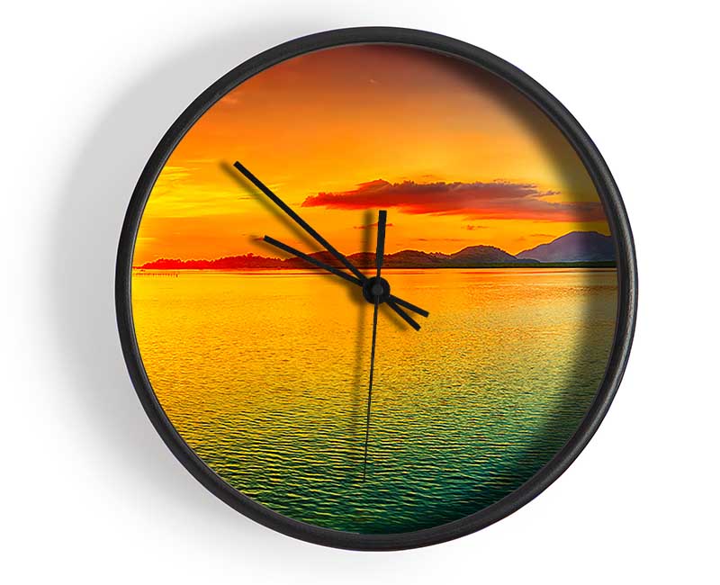 Pinpoint Ocean Sun Clock - Wallart-Direct UK