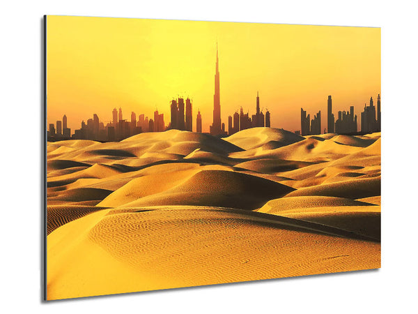 Burj Khalifa Golden Sunset