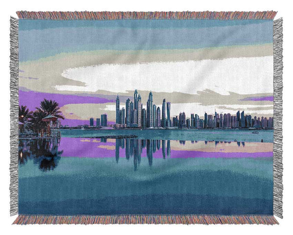 Reflections At Dusk Woven Blanket