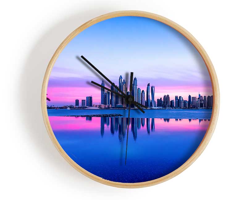 Reflections At Dusk Clock - Wallart-Direct UK