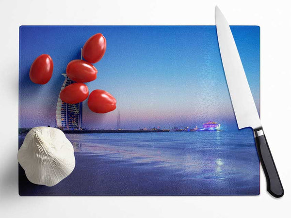 Burj Al Arab 7 Star Hotel Glass Chopping Board