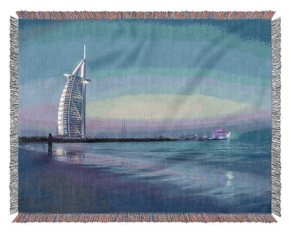 Burj Al Arab 7 Star Hotel Woven Blanket