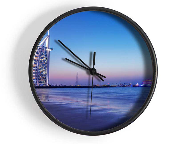 Burj Al Arab 7 Star Hotel Clock - Wallart-Direct UK