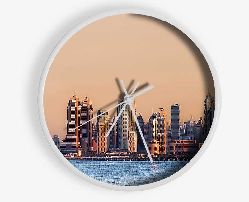 Infinity Tower Sunset Clock - Wallart-Direct UK