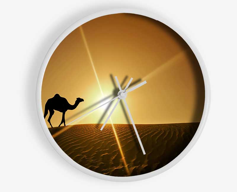 Desert Camel Clock - Wallart-Direct UK