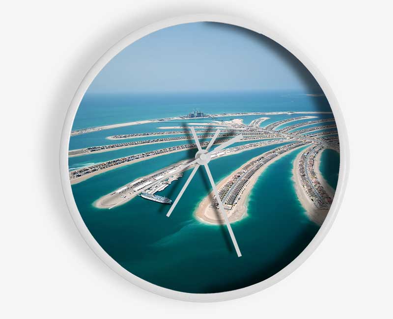 Palm Islands Clock - Wallart-Direct UK