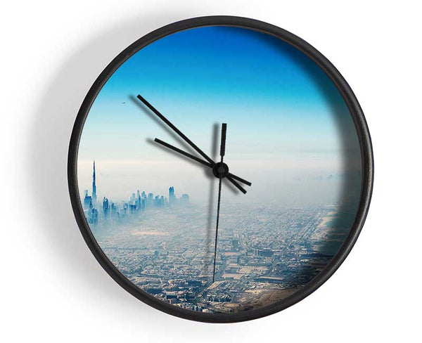 Mist Of The Morning City Clock - Wallart-Direct UK