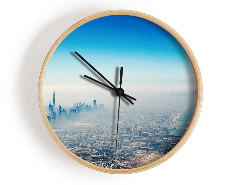 Mist Of The Morning City Clock - Wallart-Direct UK