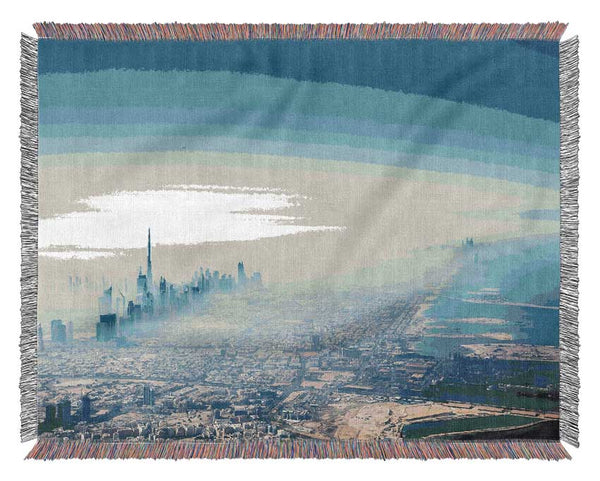 Mist Of The Morning City Woven Blanket