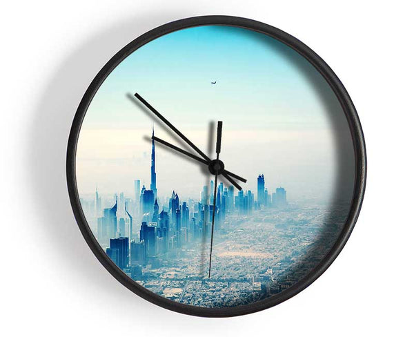 Bird Over The City Clock - Wallart-Direct UK